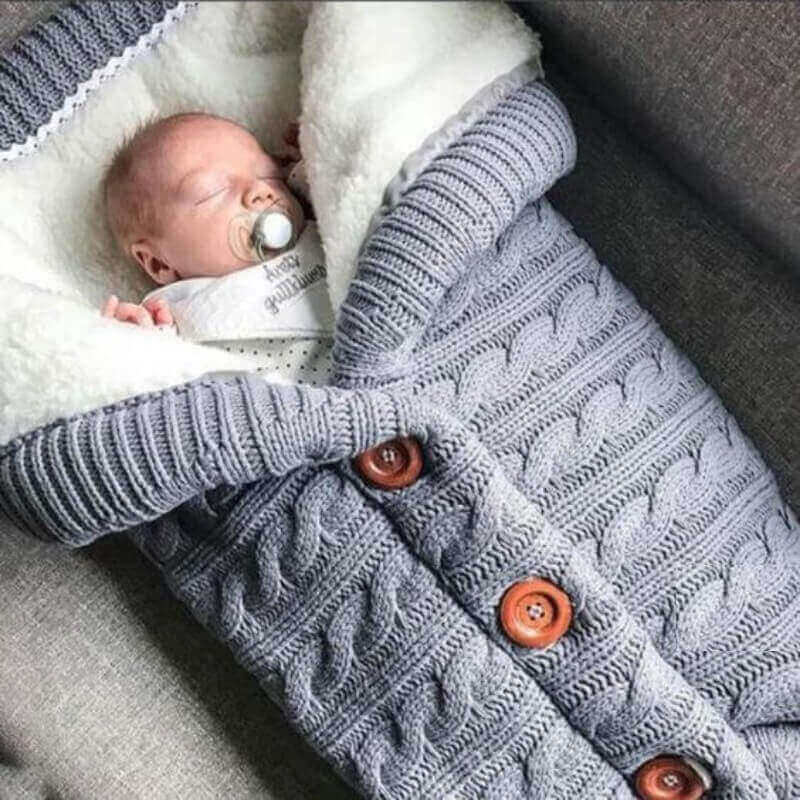 schlafsäcke für kinderwagen Baby Schlafsack Kinderwagen gestrickt – Warm & Weich