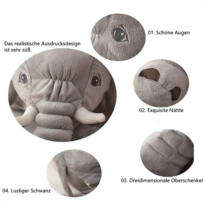 Elefant Kuscheltier-Details