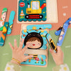 Montessori-Holzpuzzle Spielzeug doppelseitig-Uebersicht