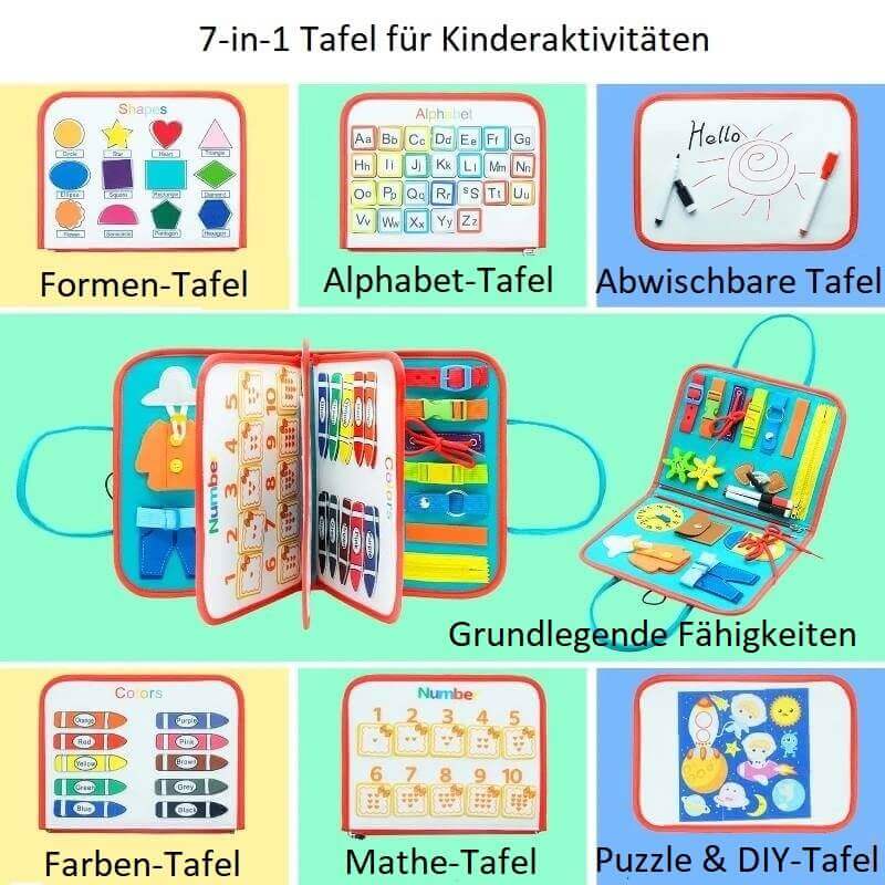 Montessori-Sinnestafel für Kleinkinder-Aktivitätenübersicht